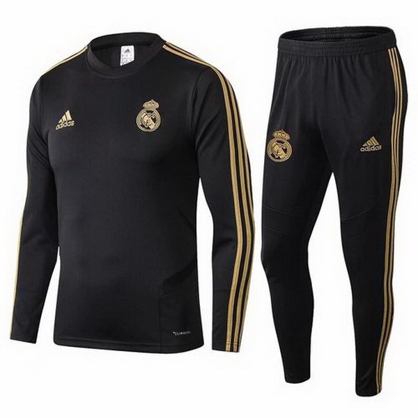 Trainingsanzug Real Madrid 2019-20 Schwarz Gold Fussballtrikots Günstig